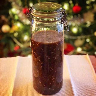 I make my own mincemeat for Christmas. This one has been maturing since last year. Time for some mince pies!!